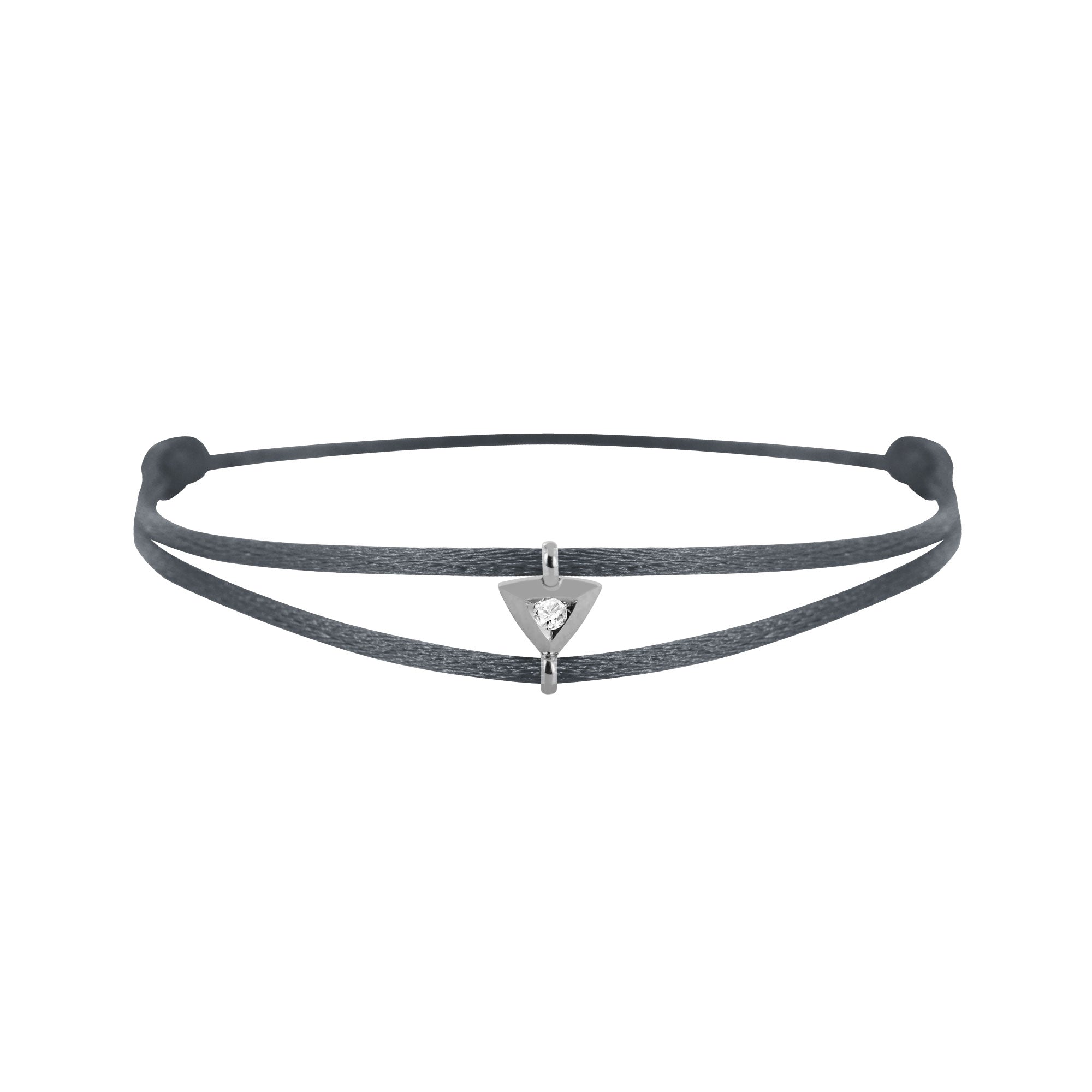 Mon Alchimie Triangle bracelet in gold and diamonds