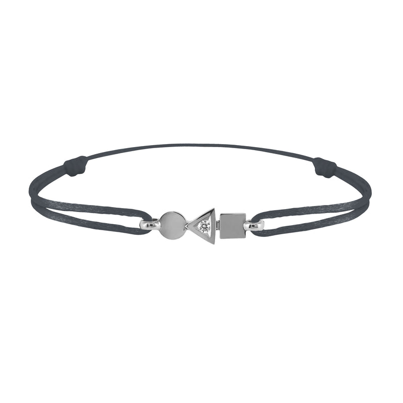 trilogy gold and diamond bracelet