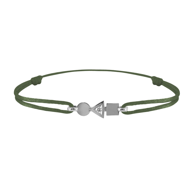 trilogy gold and diamond bracelet