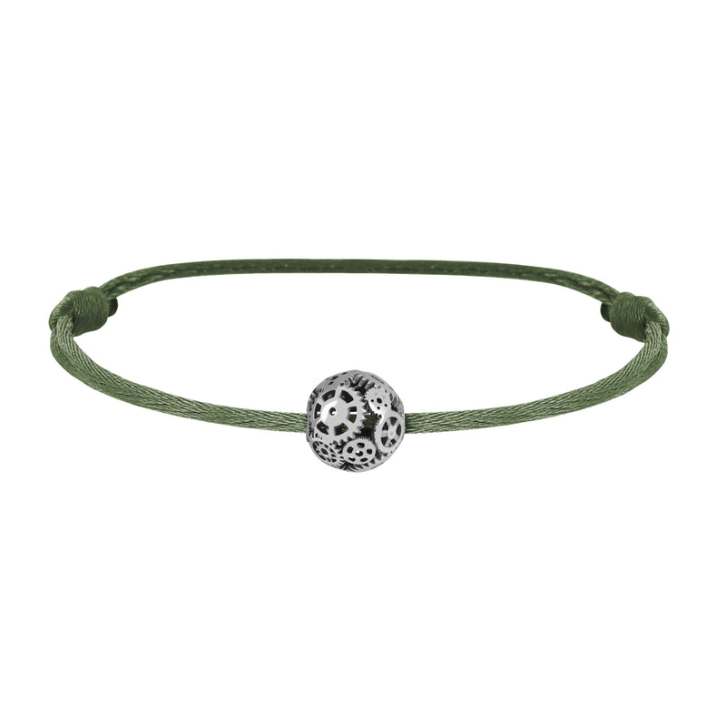 Engrenages pearl bracelet in gold