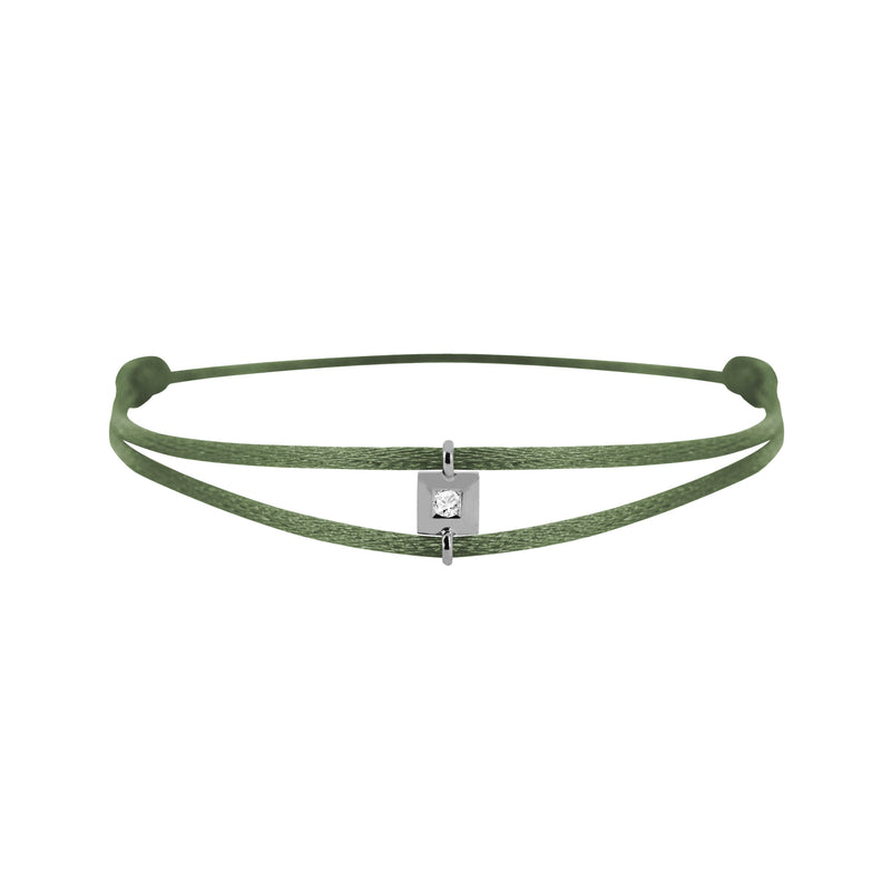 Mon Alchimie square  bracelet in gold and diamonds