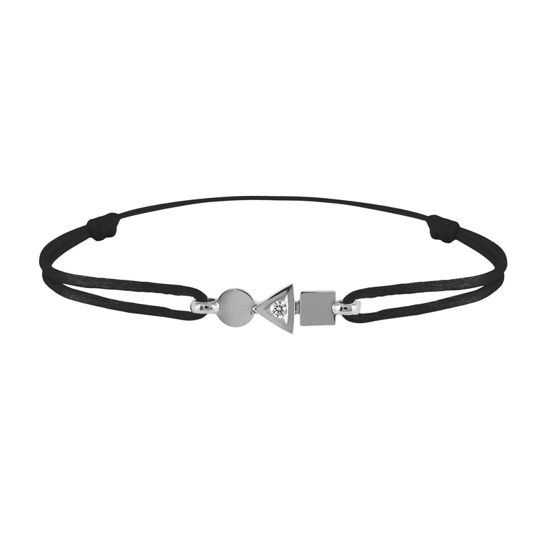 trilogy gold and diamond bracelet