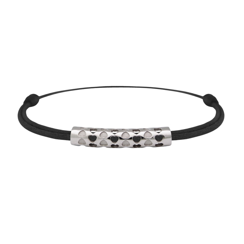Bracelet lien Tournaire tube or cupidon cœur