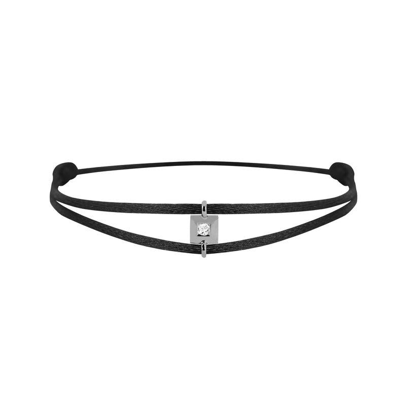 Mon Alchimie square  bracelet in gold and diamonds