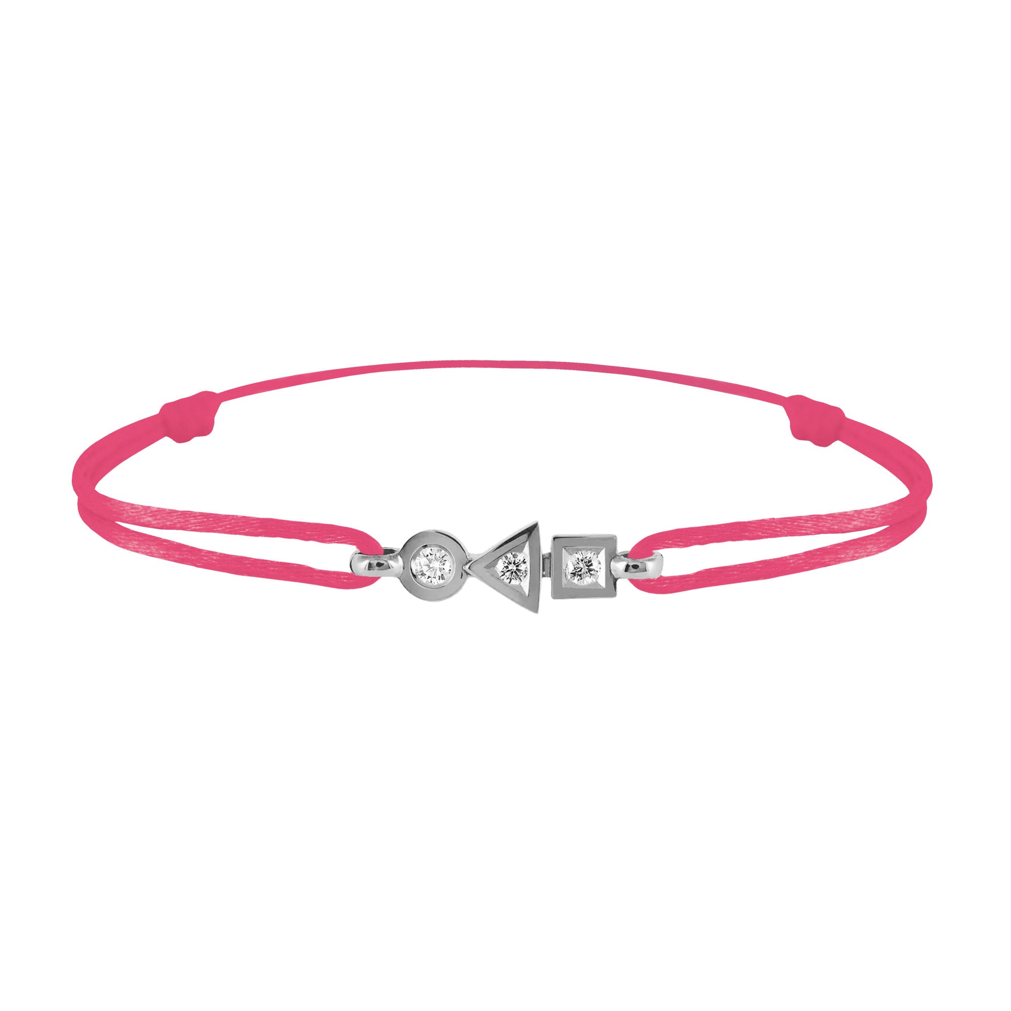 trilogy bracelet in 3-diamond gold