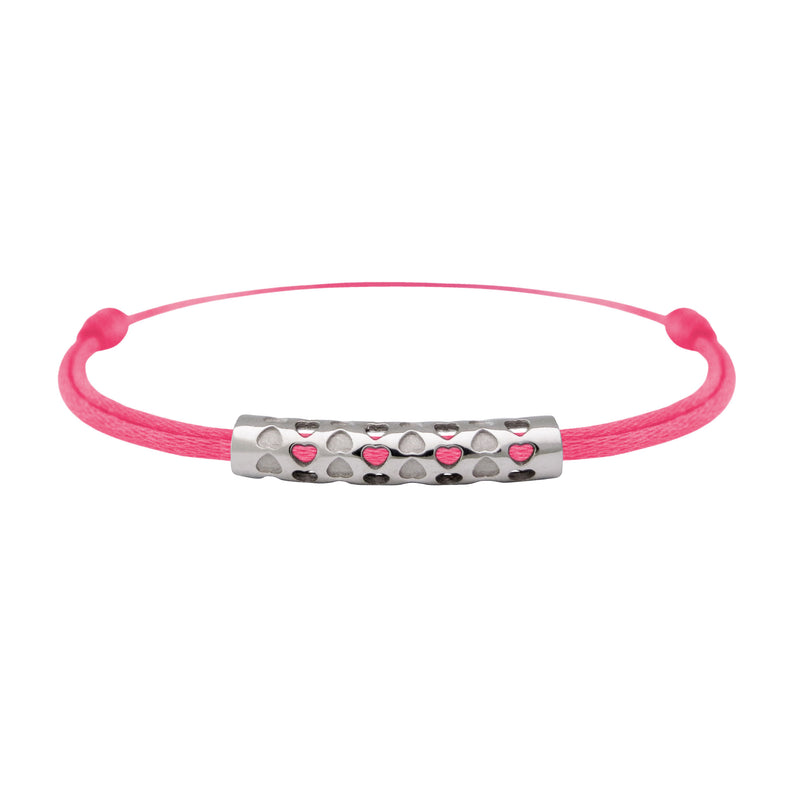 Bracelet lien Tournaire tube or cupidon cœur