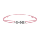 trilogy gold and diamond bracelet