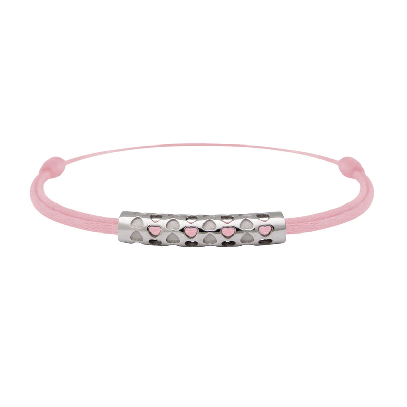 Bracelet lien Tournaire tube or cupidon cœur