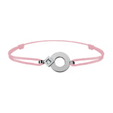 Bracelet lien Tournaire or et diamant signe éclipse rond