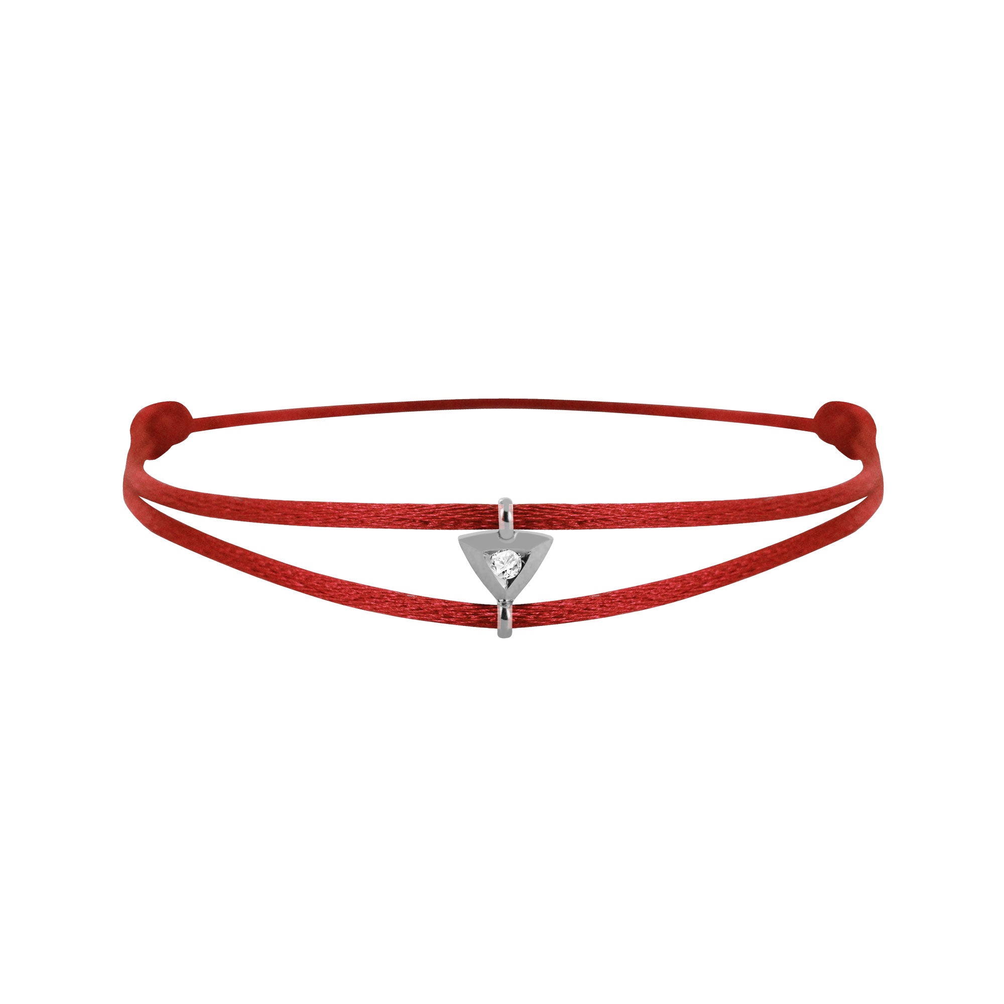 Mon Alchimie Triangle bracelet in gold and diamonds