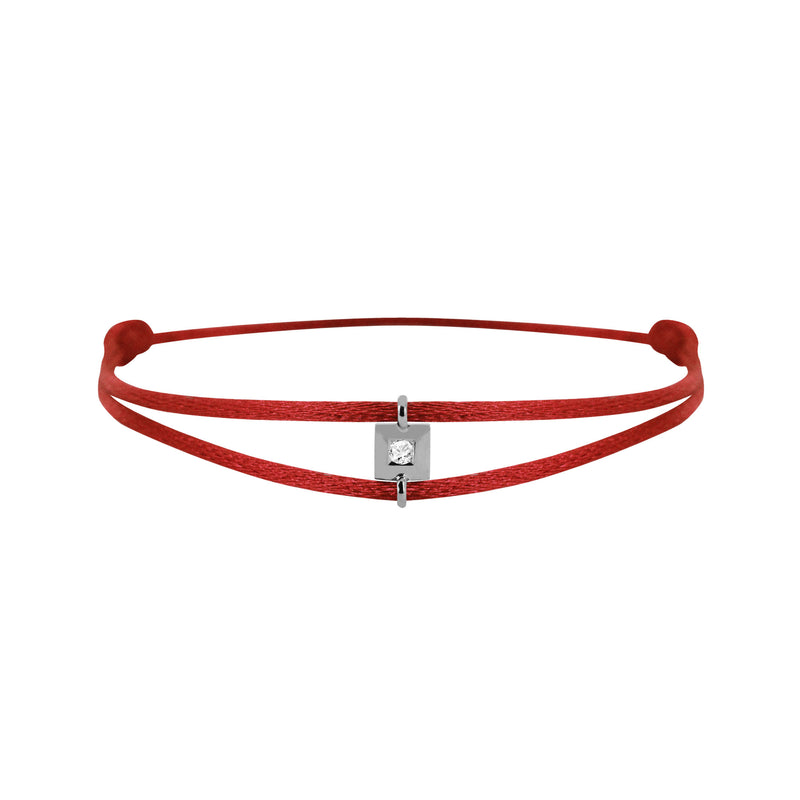 Mon Alchimie square  bracelet in gold and diamonds