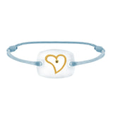 Bracelet Cœur amour lien émotion en or
