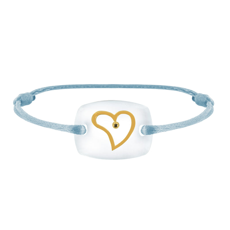 Bracelet Cœur amour lien émotion en or