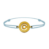 Bracelet lien Tournaire signe labyrinthe rond or