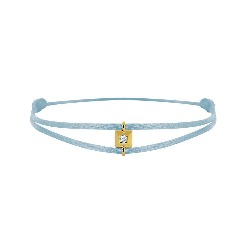 Mon Alchimie square  bracelet in gold and diamonds