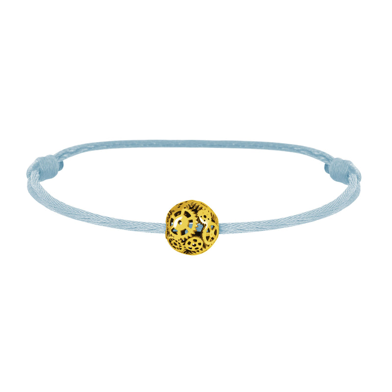 Engrenages pearl bracelet in gold