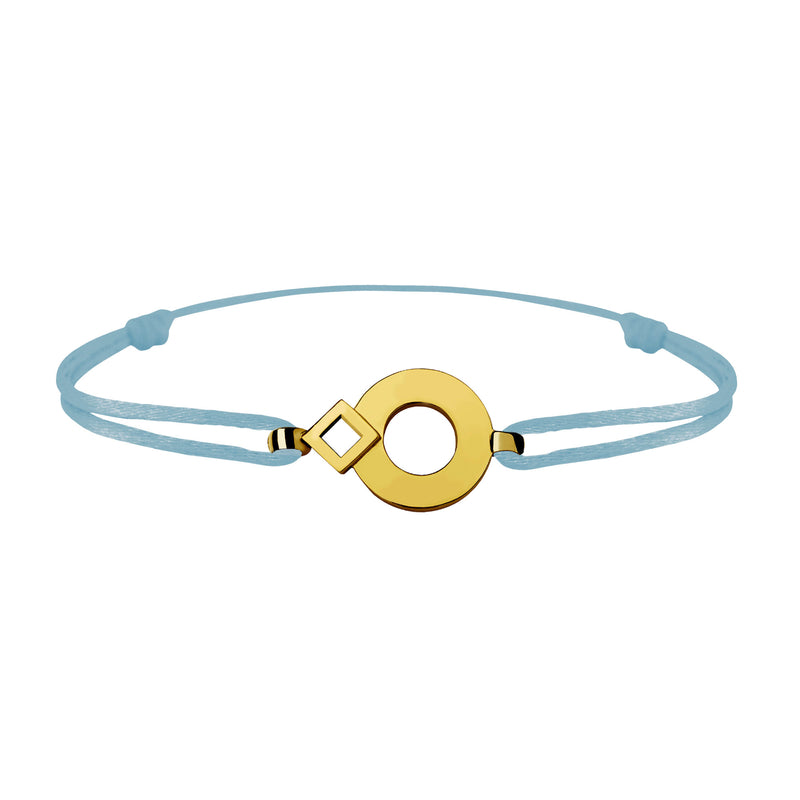Bracelet lien Tournaire signe éclipse rond or
