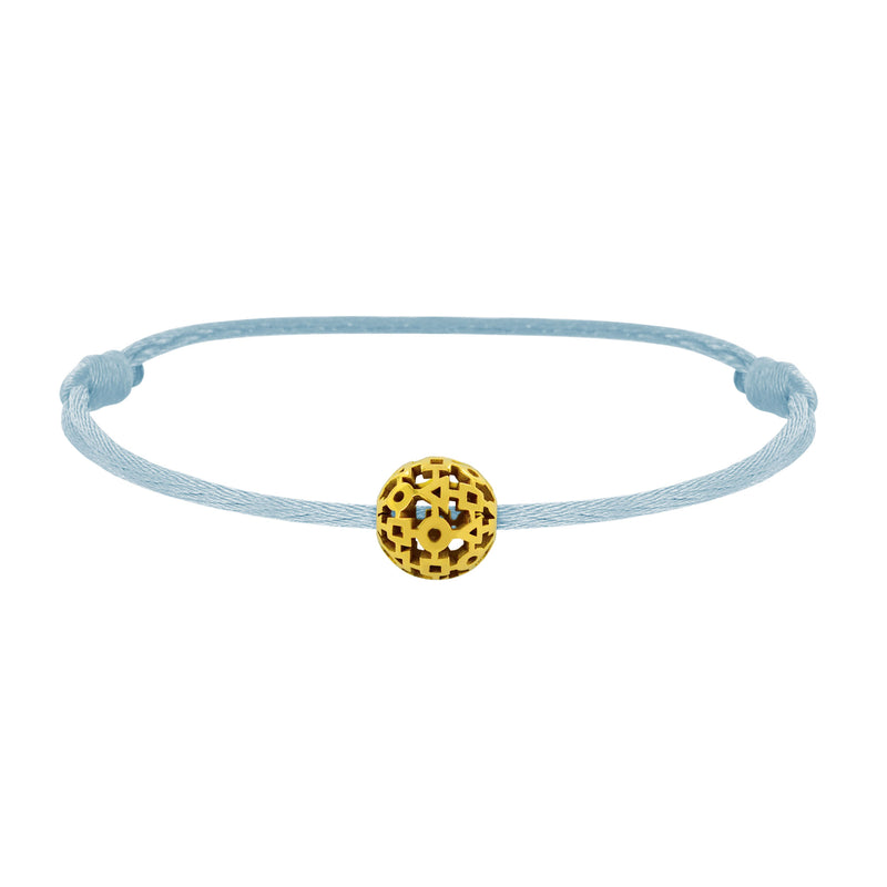 trilogy pearl bracelet in gold