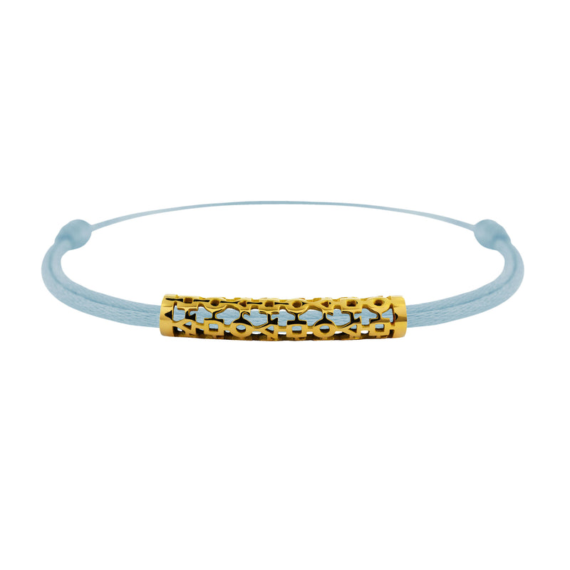 Tournaire gold tube link bracelet trilogy