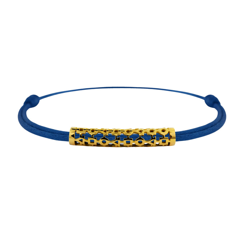 Tournaire gold tube link bracelet trilogy