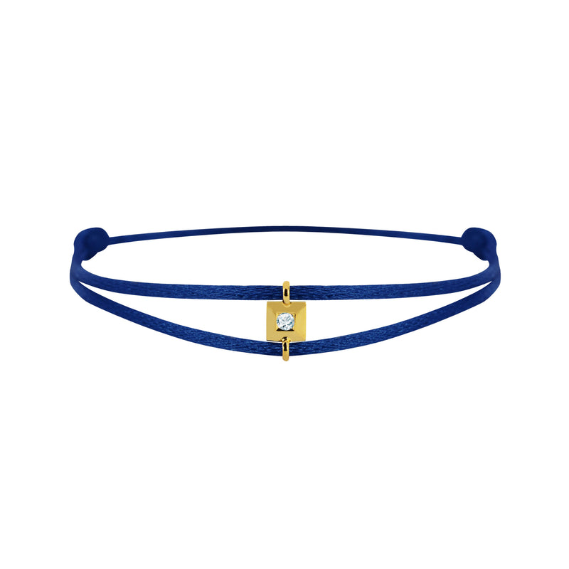 Mon Alchimie square  bracelet in gold and diamonds