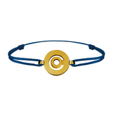 Bracelet lien Tournaire signe labyrinthe rond or