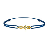 trilogy bracelet in 3-diamond gold