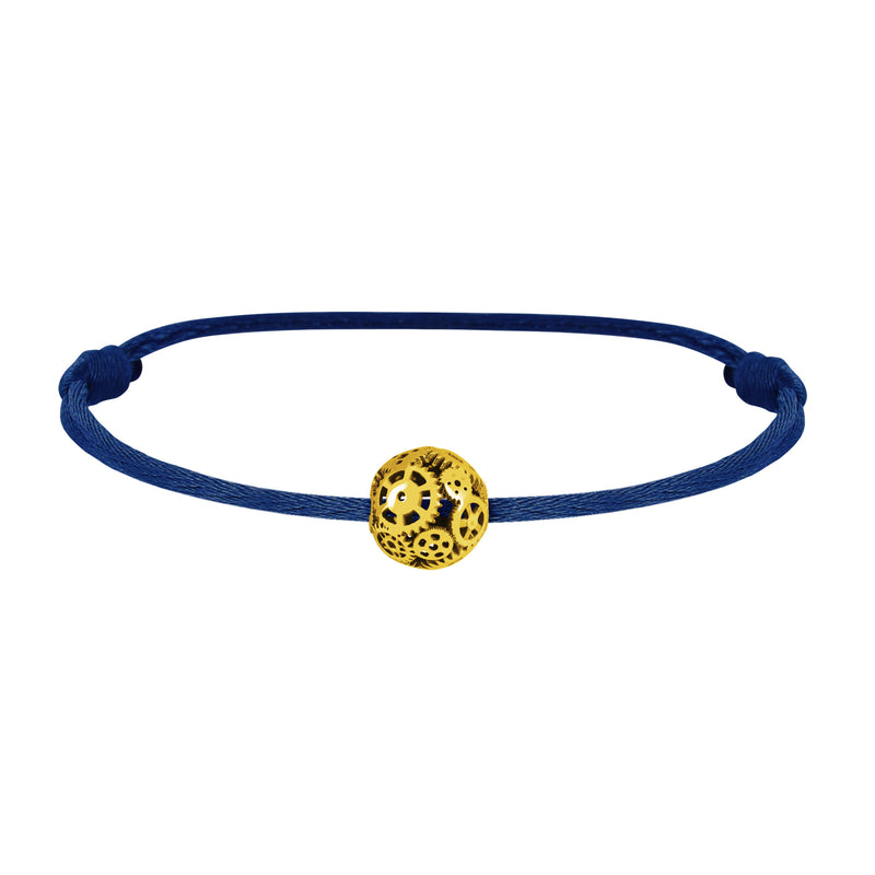 Engrenages pearl bracelet in gold