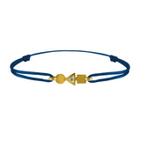 trilogy gold and diamond bracelet