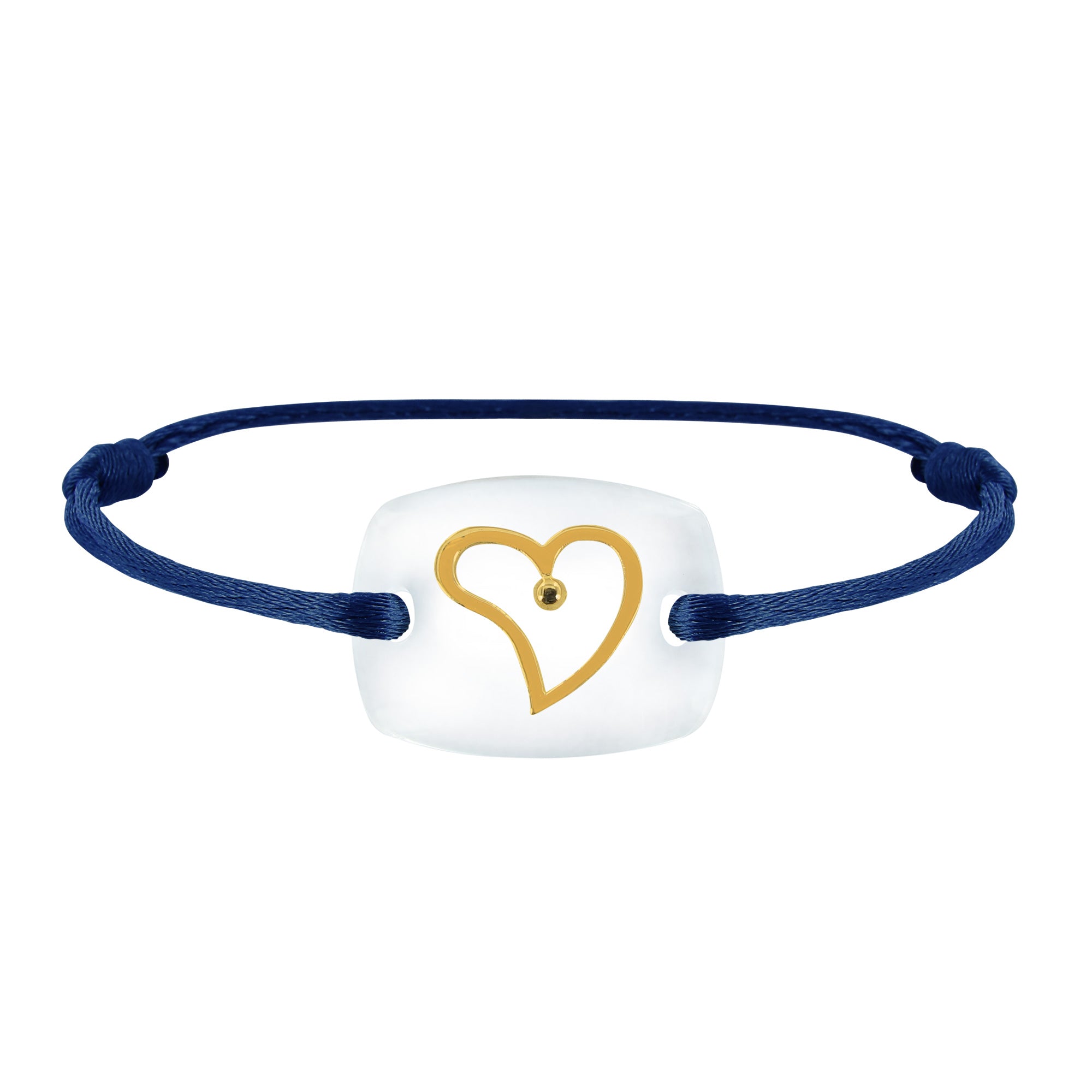 Bracelet Cœur amour lien émotion en or