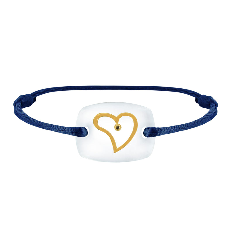 Bracelet Cœur amour lien émotion en or