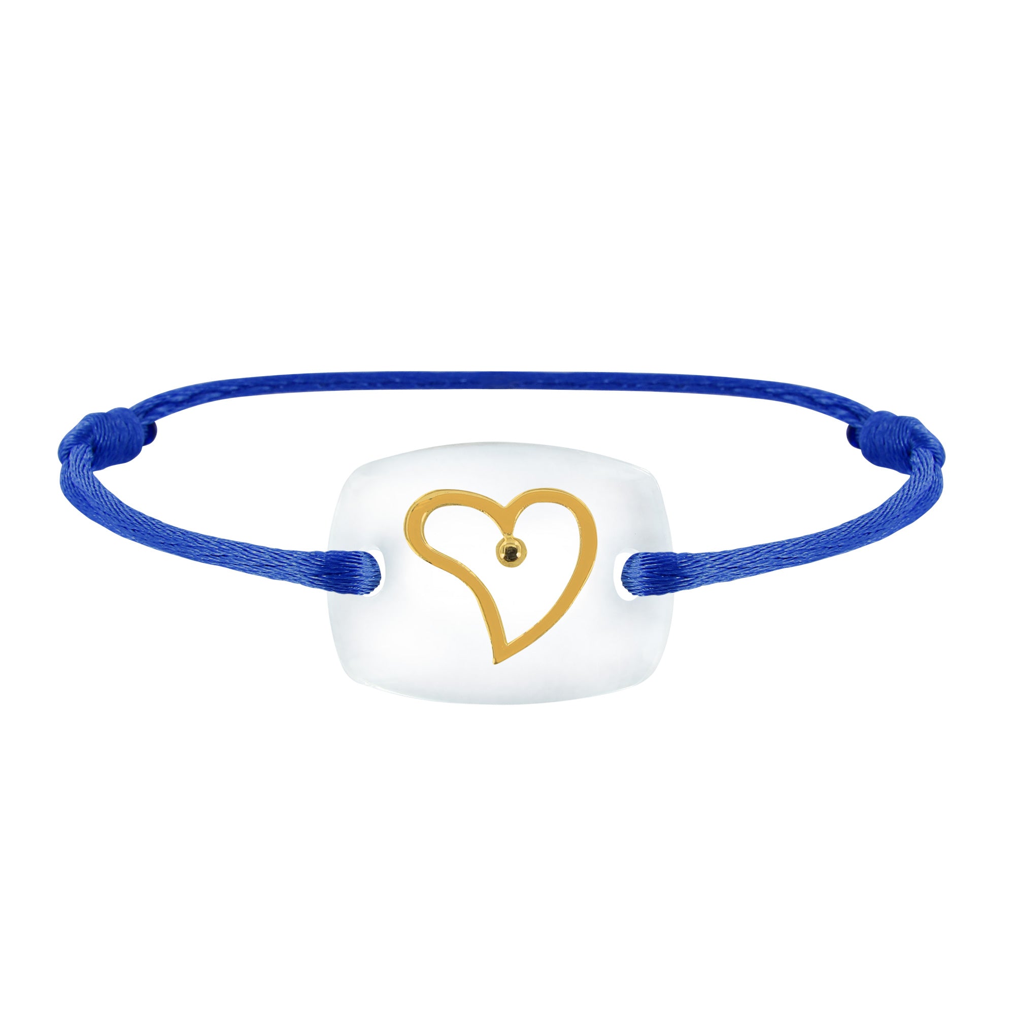 Bracelet Cœur amour lien émotion en or
