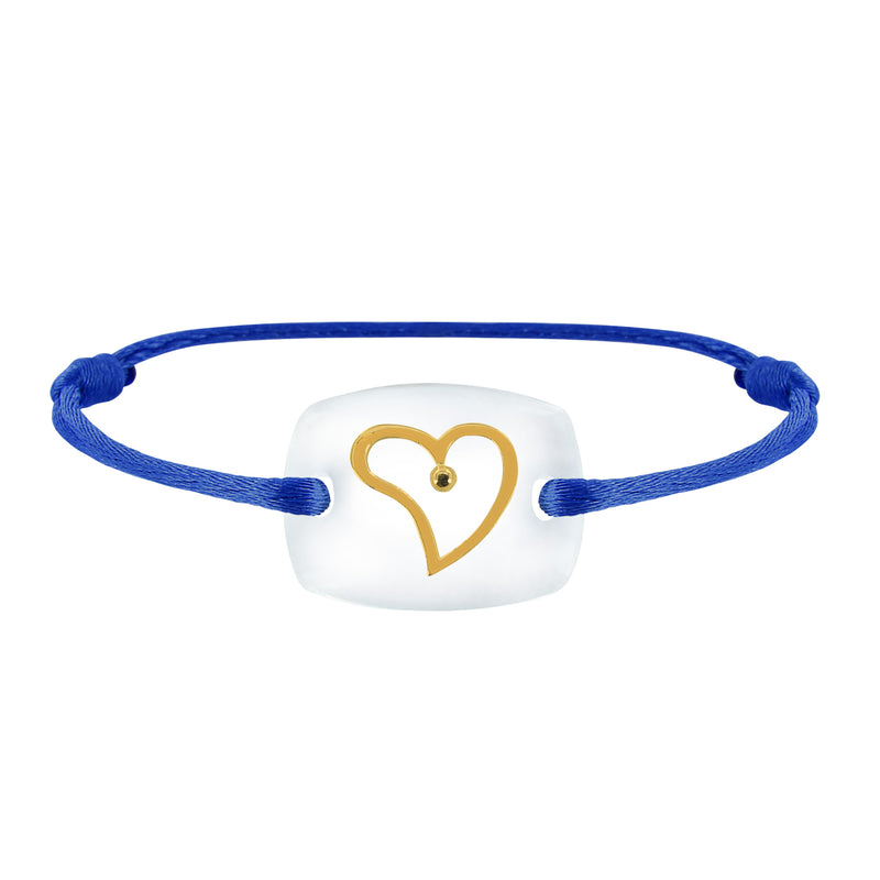 Bracelet Cœur amour lien émotion en or