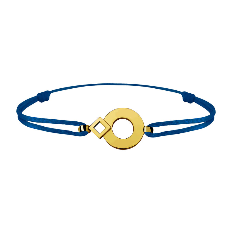 Bracelet lien Tournaire signe éclipse rond or
