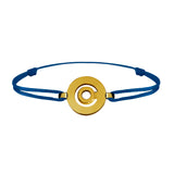 Bracelet lien Tournaire signe labyrinthe rond or