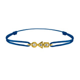 trilogy bracelet in 3-diamond gold