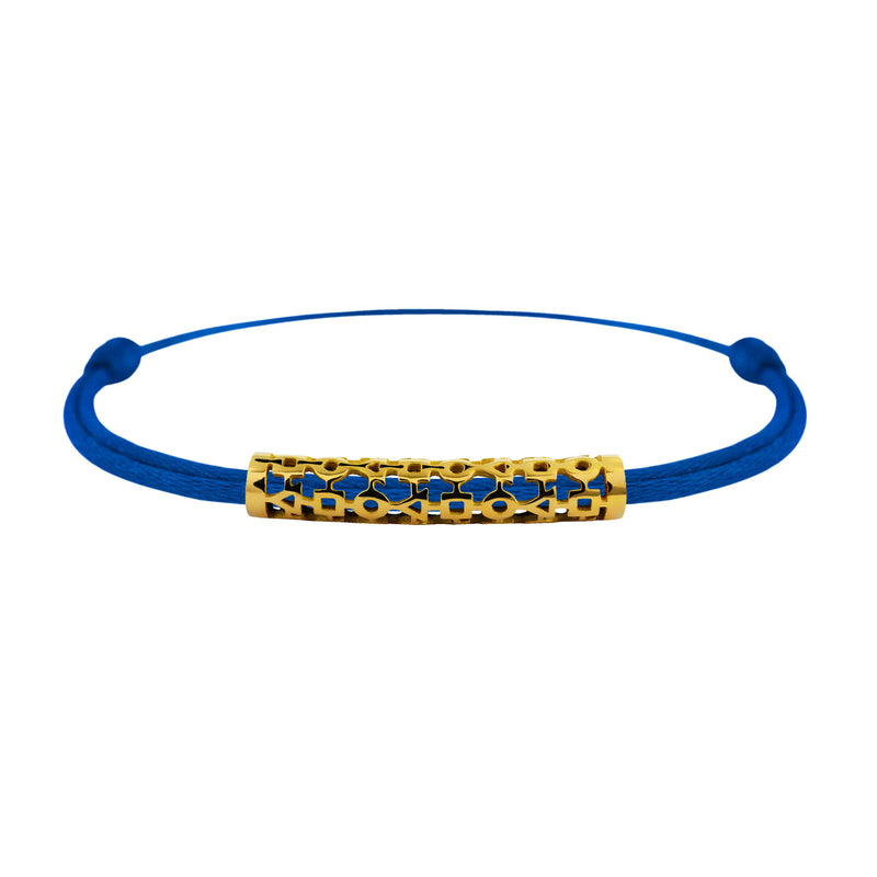 Tournaire gold tube link bracelet trilogy
