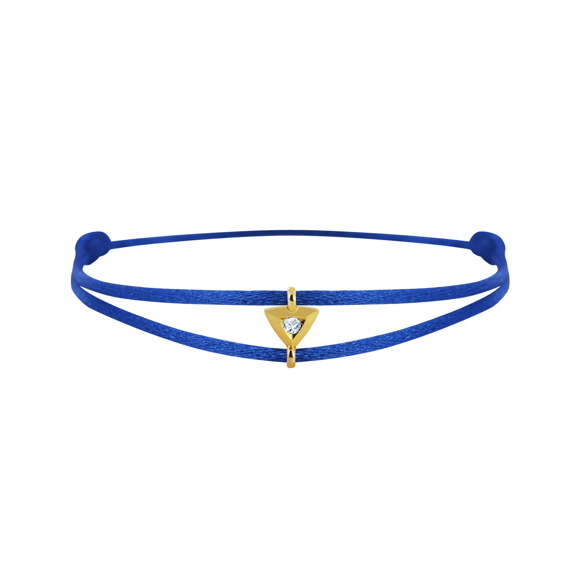 Mon Alchimie Triangle bracelet in gold and diamonds