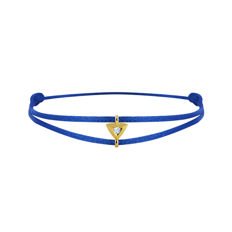Mon Alchimie Triangle bracelet in gold and diamonds