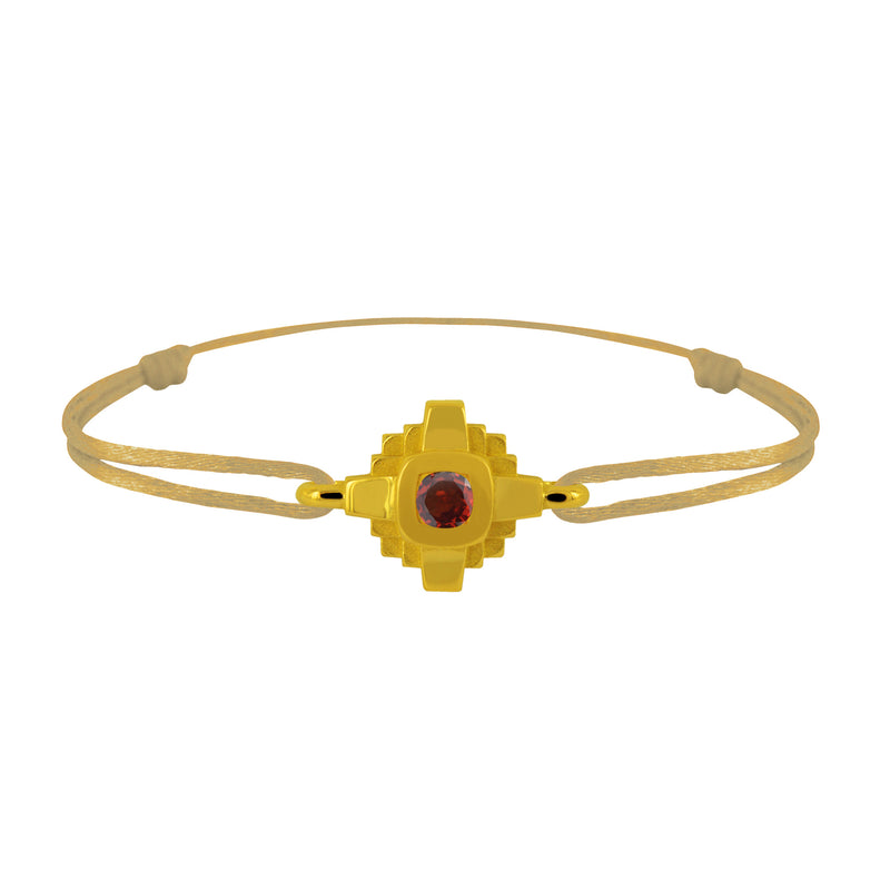 Bracelet Esther Saphir rouge 3 mm