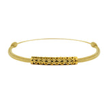 Tournaire gold tube link bracelet trilogy
