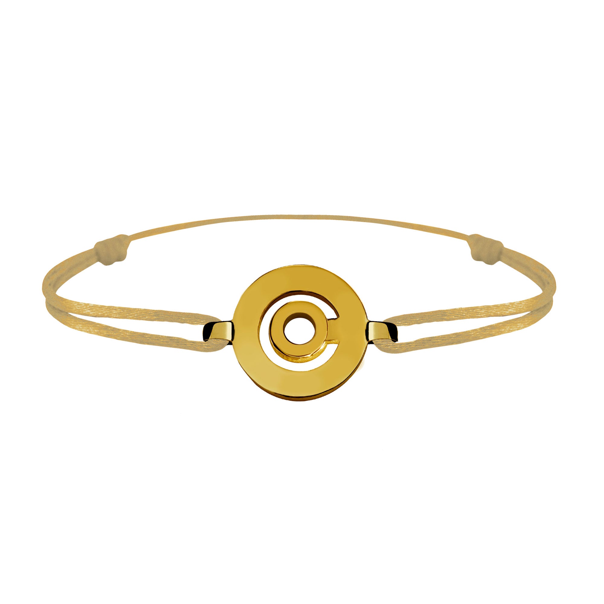 Bracelet Tournaire signe  labyrinth round gold