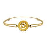 Bracelet lien Tournaire signe labyrinthe rond or