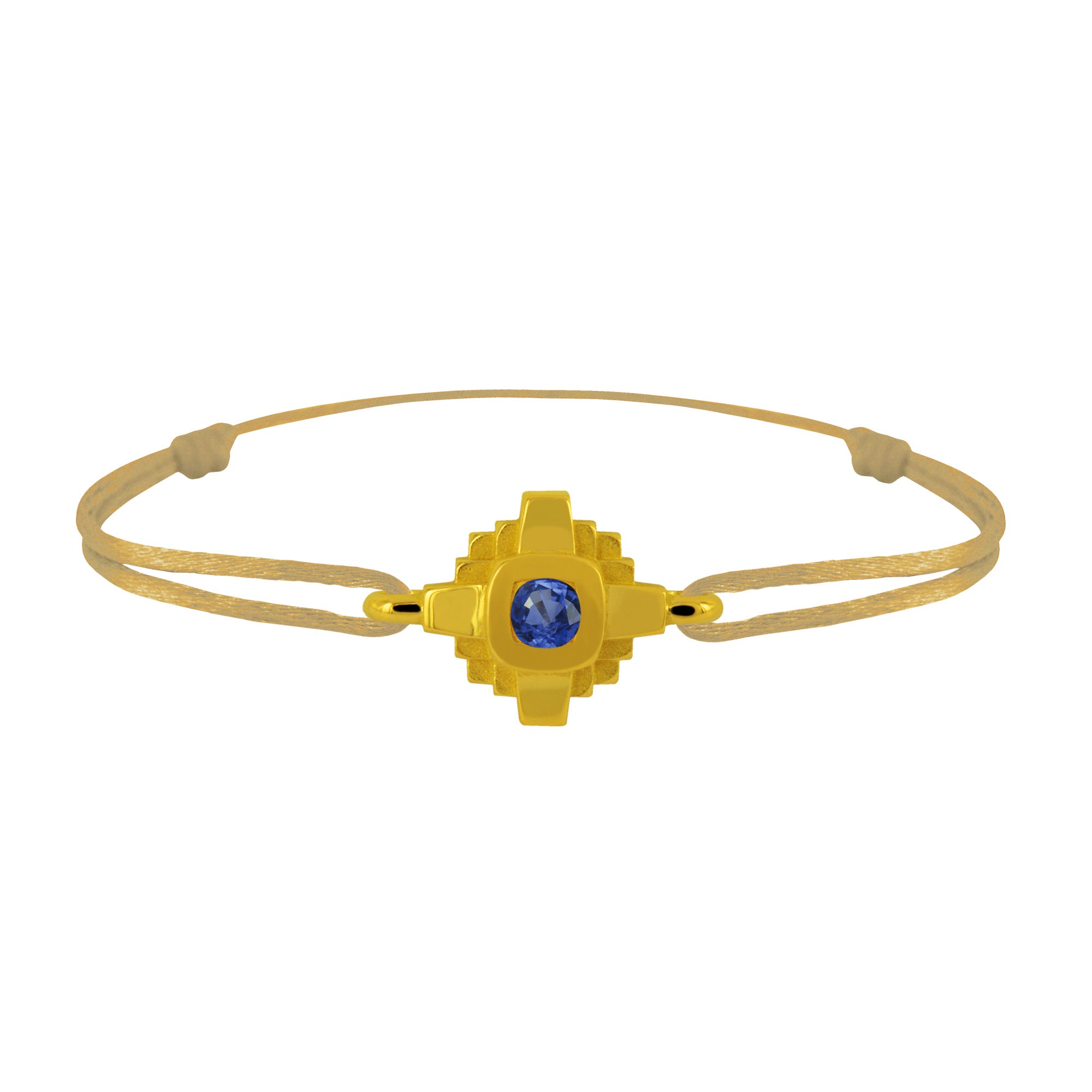 Bracelet Esther Saphir bleu 3 mm