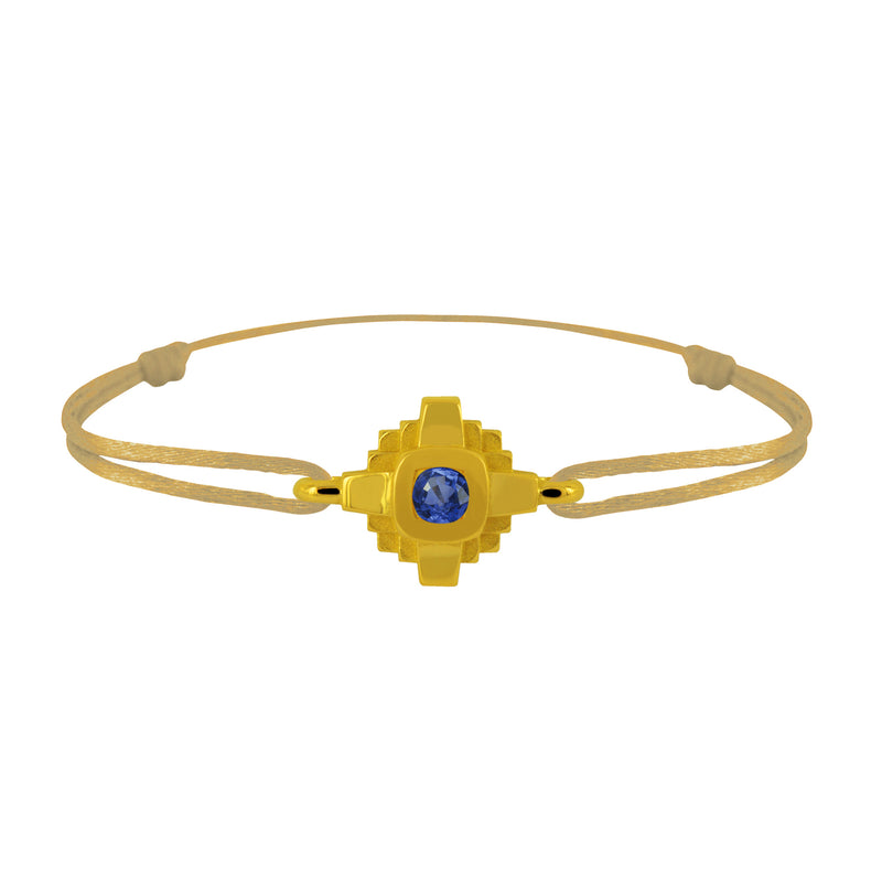 Bracelet Esther Saphir bleu 3 mm