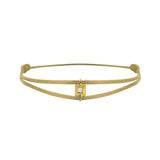 Mon Alchimie square  bracelet in gold and diamonds