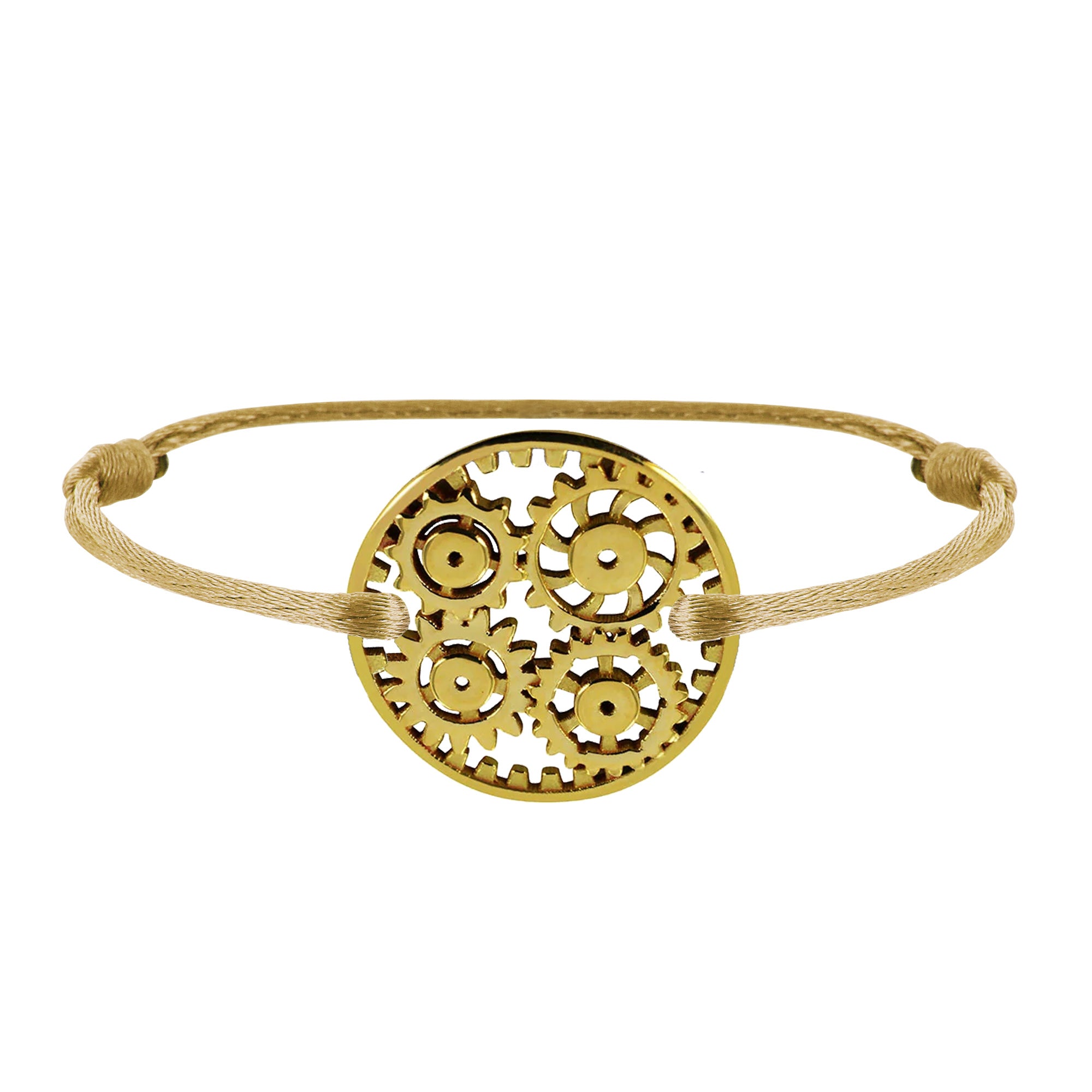 Bracelet lien Engrenages en or
