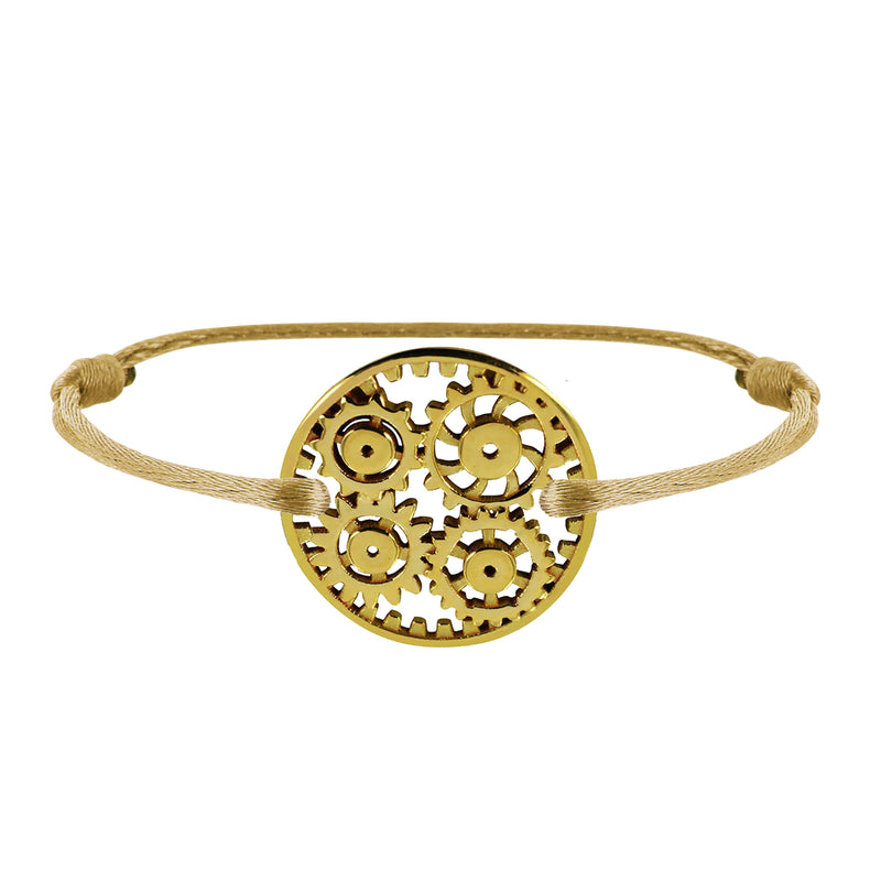 Engrenages gold link bracelet