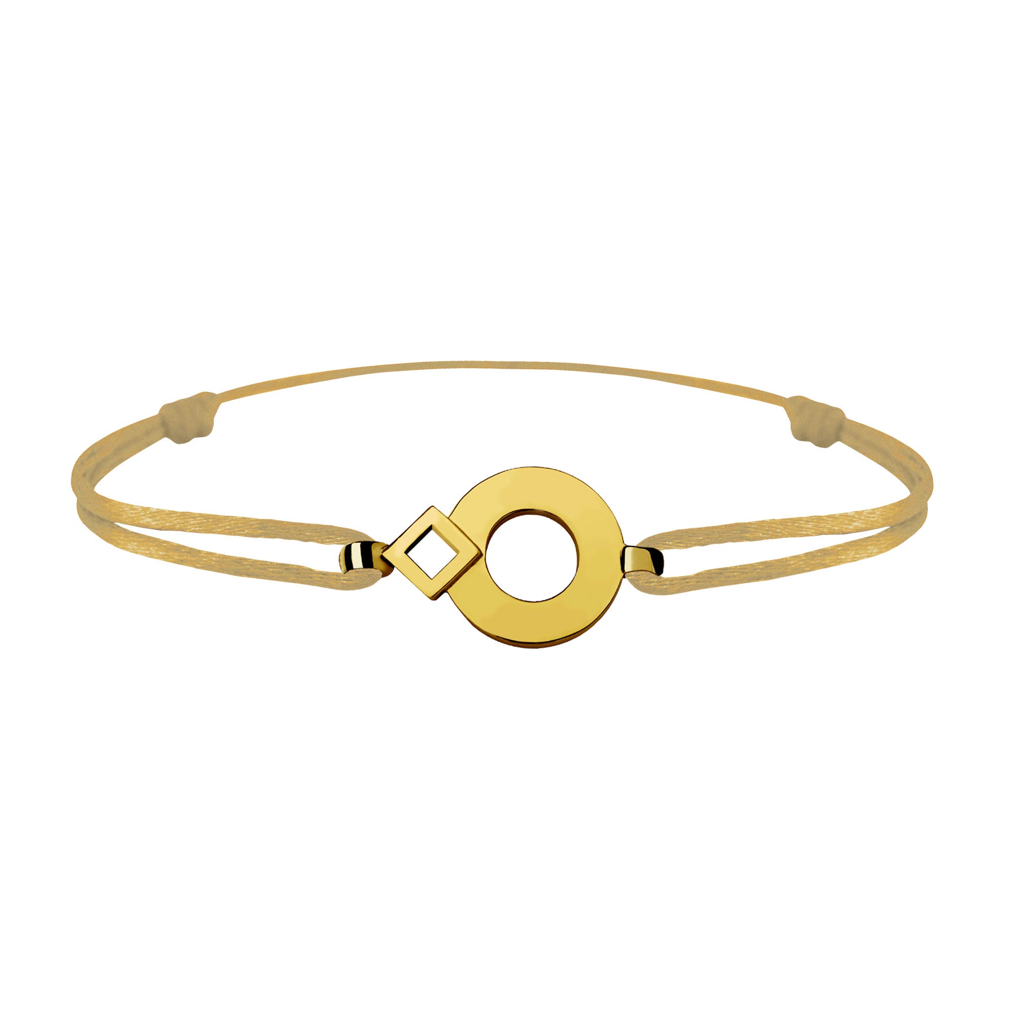 Bracelet link Tournaire signe  eclipse round gold