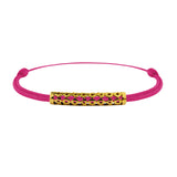 Tournaire gold tube link bracelet trilogy